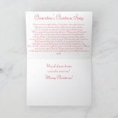 Cartes Pour Fêtes Annuelles Clementine's Christmas Wish (Intérieur)