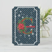 Cartes Pour Fêtes Annuelles Clergy Scottish Tartan Christmas (Debout devant)