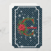 Cartes Pour Fêtes Annuelles Clergy Scottish Tartan Christmas (Devant / Derrière)