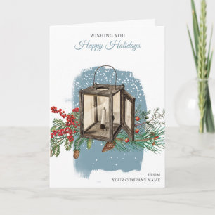 Cartes Pour Fêtes Annuelles Clients et employés de la lanterne de Noël