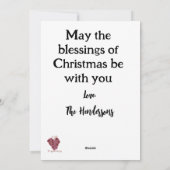 Cartes Pour Fêtes Annuelles Cloches de cottage de Noël (Dos)