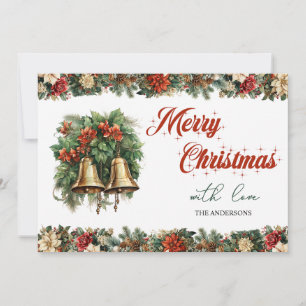 Cartes Pour Fêtes Annuelles Cloches de Noël modernes et vintages