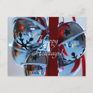 Cartes Pour Fêtes Annuelles clochettes argentées