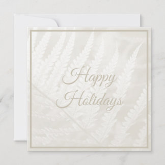 Cartes Pour Fêtes Annuelles Cloud Dancer Botanique Feuillage Noël
