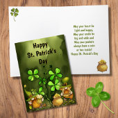 Cartes Pour Fêtes Annuelles Clovers and Leprechaun Gnomes St. Patrick's Day