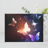 Cartes Pour Fêtes Annuelles Clowing Night Butterflies (Debout devant)