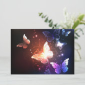 Cartes Pour Fêtes Annuelles Clowing Night Butterflies (Debout devant)