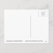 Cartes Pour Fêtes Annuelles Clown Valentin aux fleurs et chocolat (Dos)