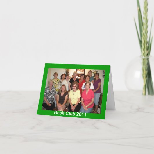 Cartes Pour Fêtes Annuelles Club de lecture (Devant)