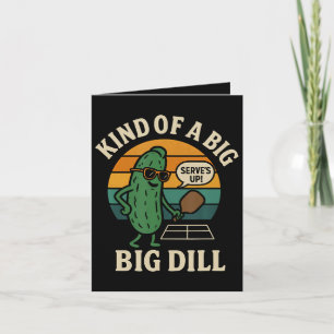 Cartes Pour Fêtes Annuelles Club de pickleball social drôle Big Dill