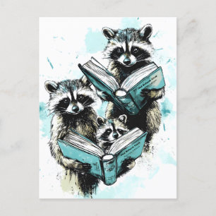 Cartes Pour Fêtes Annuelles Club vintage des Lecteurs Raccoon