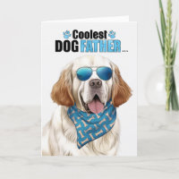 Clumber Spaniel Chien Coolest Papa Jamais Fête des