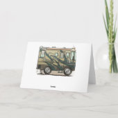 Cartes Pour Fêtes Annuelles Coach Home Motorhome (Dos)