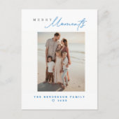 Cartes Pour Fêtes Annuelles Coastal Family Beach vacation Custom Holiday Photo (Devant)