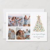 Cartes Pour Fêtes Annuelles Coastal Oyster "Seas & Greetings" Photo (Devant)