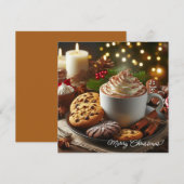 Cartes Pour Fêtes Annuelles Coca de Noël et biscuits Joyeux Noël (Devant / Derrière)