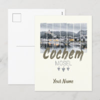 Cochem sur la Moselle Allemagne Souvenir Vintage
