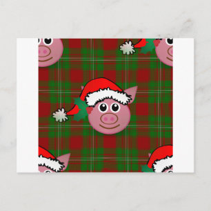 Cartes Pour Fêtes Annuelles cochon de noël