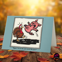 Cochon de Thanksgiving drôle pas le plat principal