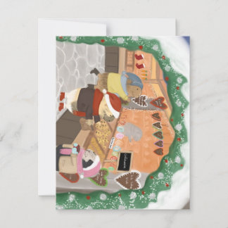 Cartes Pour Fêtes Annuelles Cochons de Guinée au marché de Noël