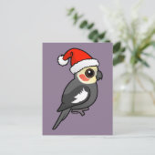 Cartes Pour Fêtes Annuelles Cockatiel Père Noël (Debout devant)