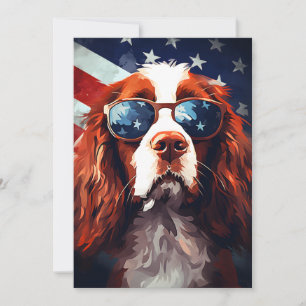 Cartes Pour Fêtes Annuelles Cocker Spaniel 4 juillet fête de l'indépendance