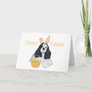 Cartes Pour Fêtes Annuelles Cocker Spaniel américain de Pâques