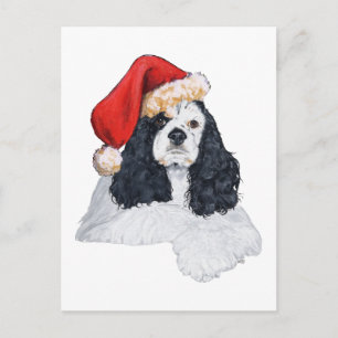 Cartes Pour Fêtes Annuelles Cocker Spaniel Américain Noël