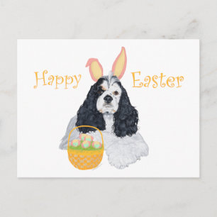 Cartes Pour Fêtes Annuelles Cocker Spaniel Américain Pâques
