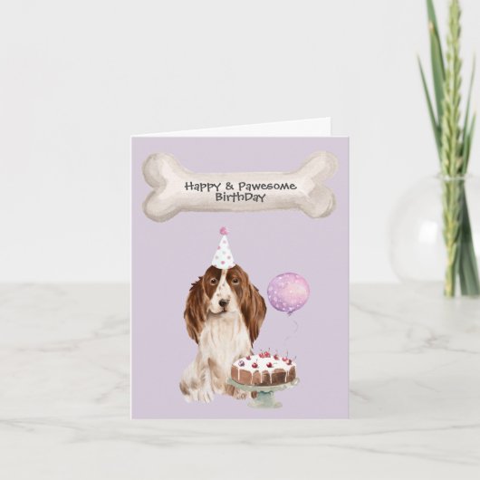 Cartes Pour Fêtes Annuelles Cocker Spaniel Anniversaire Fête Casquette de gâte (Devant)