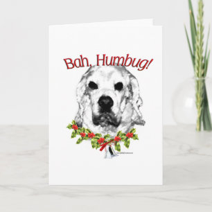 Cartes Pour Fêtes Annuelles Cocker Spaniel Bah Humbug