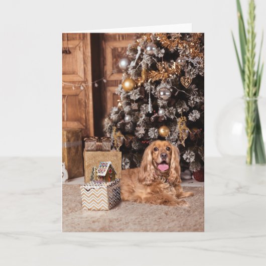 Cartes Pour Fêtes Annuelles Cocker Spaniel Christmas (Devant)