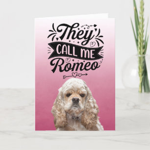 Cartes Pour Fêtes Annuelles Cocker Spaniel drôle Saint-Valentin personnalisé 