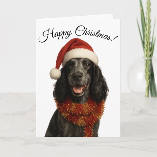 Cartes Pour Fêtes Annuelles Cocker Spaniel Happy Christmas Dog greetings card (Devant)