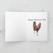 Cartes Pour Fêtes Annuelles Cockerel et poulet modifiable (Intérieur)