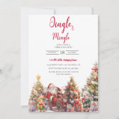 Cartes Pour Fêtes Annuelles Cocktail de Noël Jingle Et Mingle (Devant)