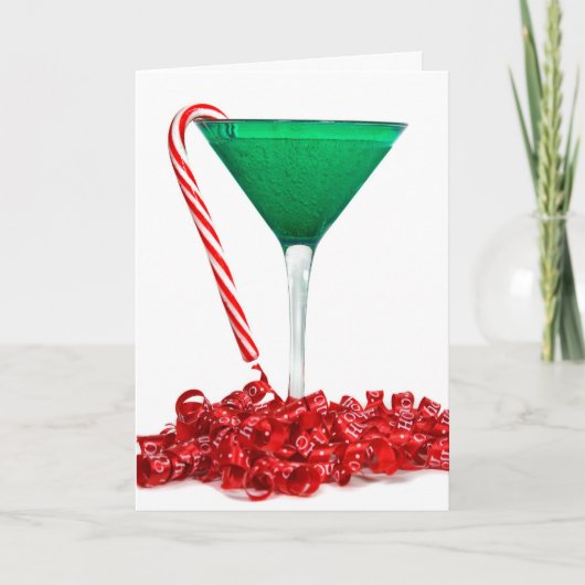 Cartes Pour Fêtes Annuelles Cocktail de vacances (Devant)