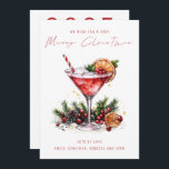 Cartes Pour Fêtes Annuelles Cocktail festif 2025 Calendrier Joyeux Noël<br><div class="desc">Festive Cocktail 2025 Calendrier Joyeux Noël est dans un stylet de style manuscrit. Avec un calendrier pratique 2025 au dos pour vos récipiendaires et de bonnes salutations pour le Nouvel An.</div>