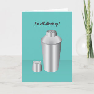 Cartes Pour Fêtes Annuelles Cocktail Valentine : Je suis tout secoué !