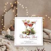 Cartes Pour Fêtes Annuelles Cocktails Cheer de Noël Nouveau Accueil Noël