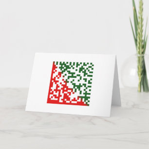 Cartes Pour Fêtes Annuelles Code-barres Joyeux Noël