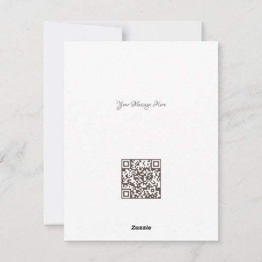 Cartes Pour Fêtes Annuelles Code QR d'arbre de Noël d'entreprise blanc chaud (Dos)