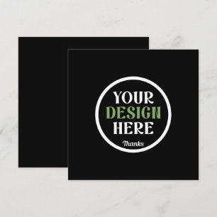 Cartes Pour Fêtes Annuelles Code QR de logo noir personnalisé pour la marque c