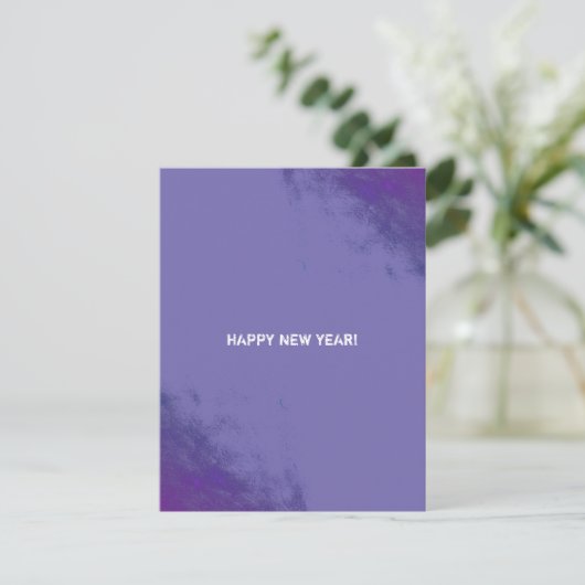 Cartes Pour Fêtes Annuelles Code QR taché monochrome style grunge d'entreprise (Debout devant)