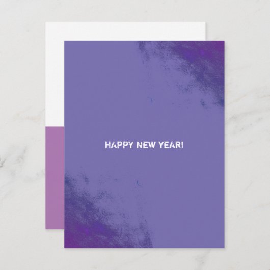 Cartes Pour Fêtes Annuelles Code QR taché monochrome style grunge d'entreprise (Devant / Derrière)