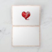 Cartes Pour Fêtes Annuelles Coeur brisant (Intérieur)