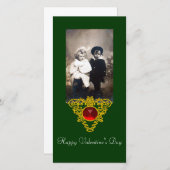 CARTES POUR FÊTES ANNUELLES COEUR CELTIQUE (Devant / Derrière)