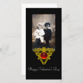 CARTES POUR FÊTES ANNUELLES COEUR CELTIQUE (Devant / Derrière)