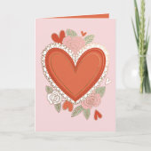 Cartes Pour Fêtes Annuelles Coeur classique Valentine (Devant)