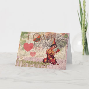 Cartes Pour Fêtes Annuelles Cœur d'amour Chérubin de la Saint-Valentin
